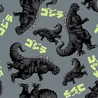 Mens Godzilla Fleece 1 Pair Pajama Pants