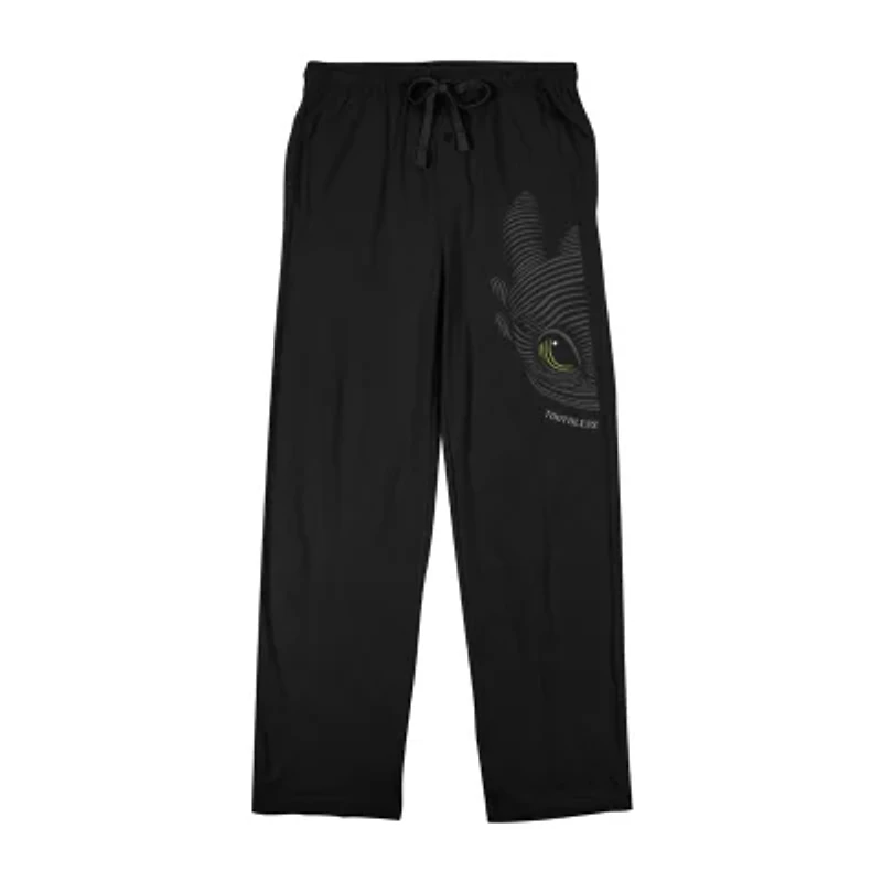Dragon Toothless Mens Fleece 1 Pair Pajama Pants