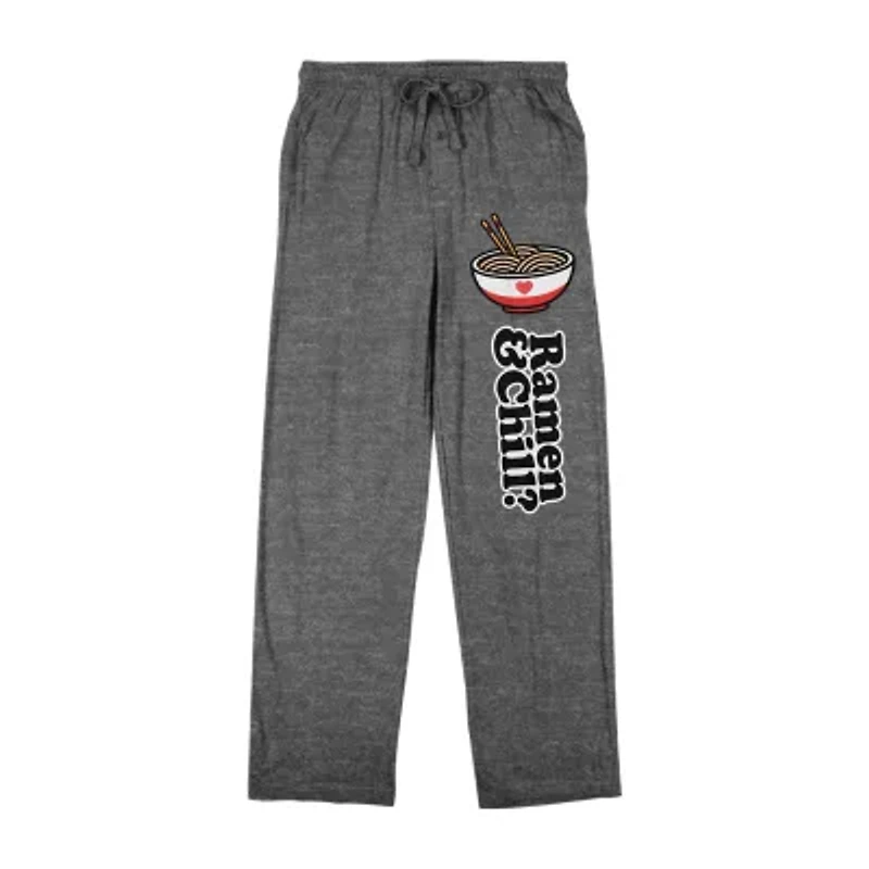 Valentines Ramen Mens Fleece 1 Pair Pajama Pants