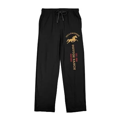 Yellowstone Series Mens Fleece 1 Pair Pajama Pants