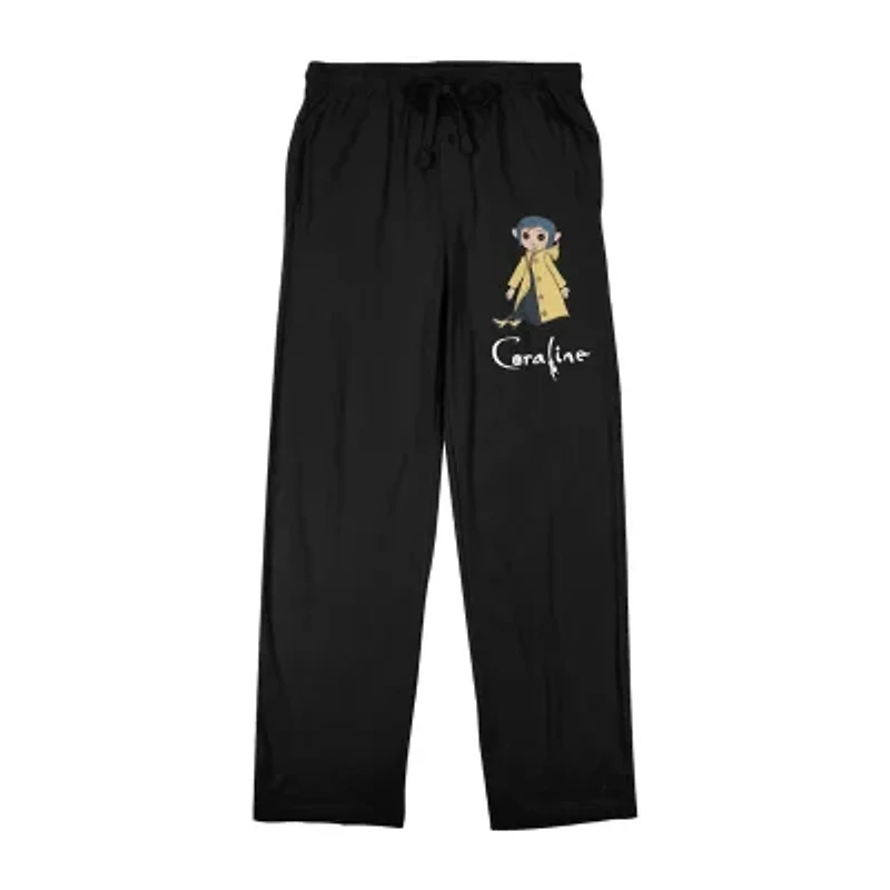 Coraline Character Mens Fleece 1 Pair Pajama Pants
