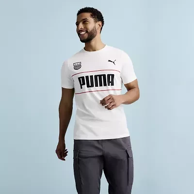 PUMA Mens Crew Neck Short Sleeve Regular Fit Graphic T-Shirt