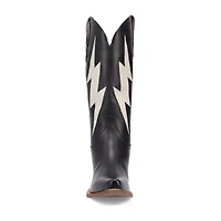 Dingo Womens Thunderbolt Leather Boot Block Heel Cowboy Boots