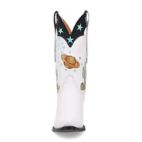 Dingo Womens Space Cowgirl Leather Boot Block Heel Cowboy Boots
