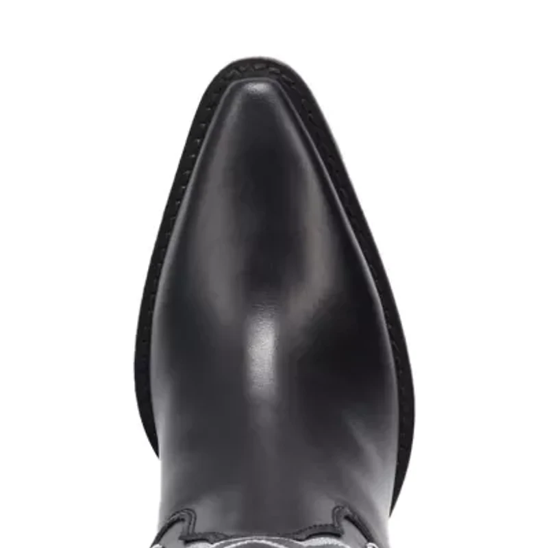 Dingo Womens Diamonds Forever Leather Boot Block Heel Cowboy Boots