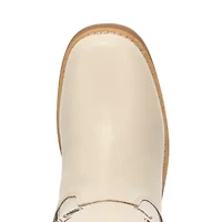 Dingo Womens Bloom Leather Boot Block Heel Cowboy Boots