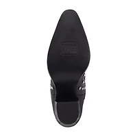 Dingo Womens Show Pony Leather Boot Block Heel Cowboy Boots
