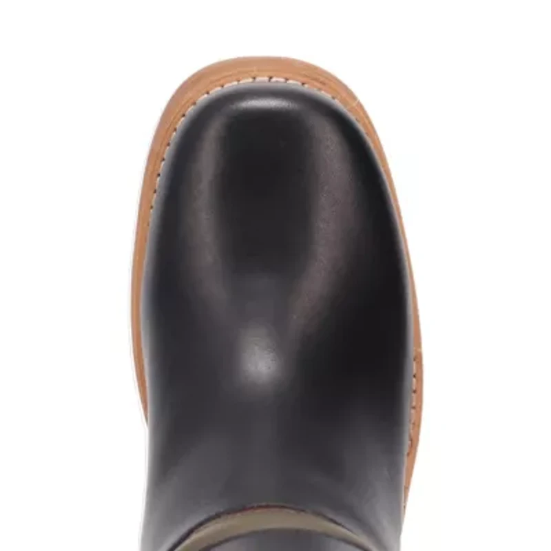 Dingo Womens Patches Leather Boot Stacked Heel Cowboy Boots