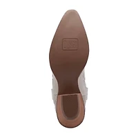 Dingo Womens Cobra Kiss Leather Bootie Block Heel Cowboy Boots