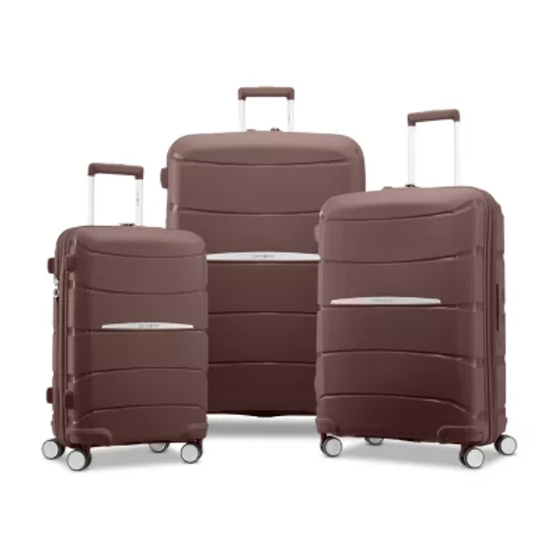 Samsonite Outline Pro 24 Inch Hardside Checked Spinner Luggage