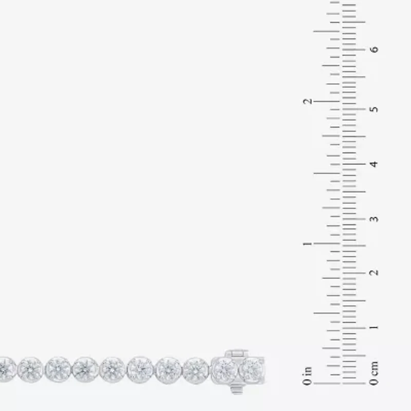 (F / Vs2) Womens 5 CT. T.W. Lab Grown White Diamond 10K Gold 7.25 Inch Tennis Bracelet