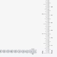 (F / Vs2) Womens 5 CT. T.W. Lab Grown White Diamond 10K Gold 7.25 Inch Tennis Bracelet