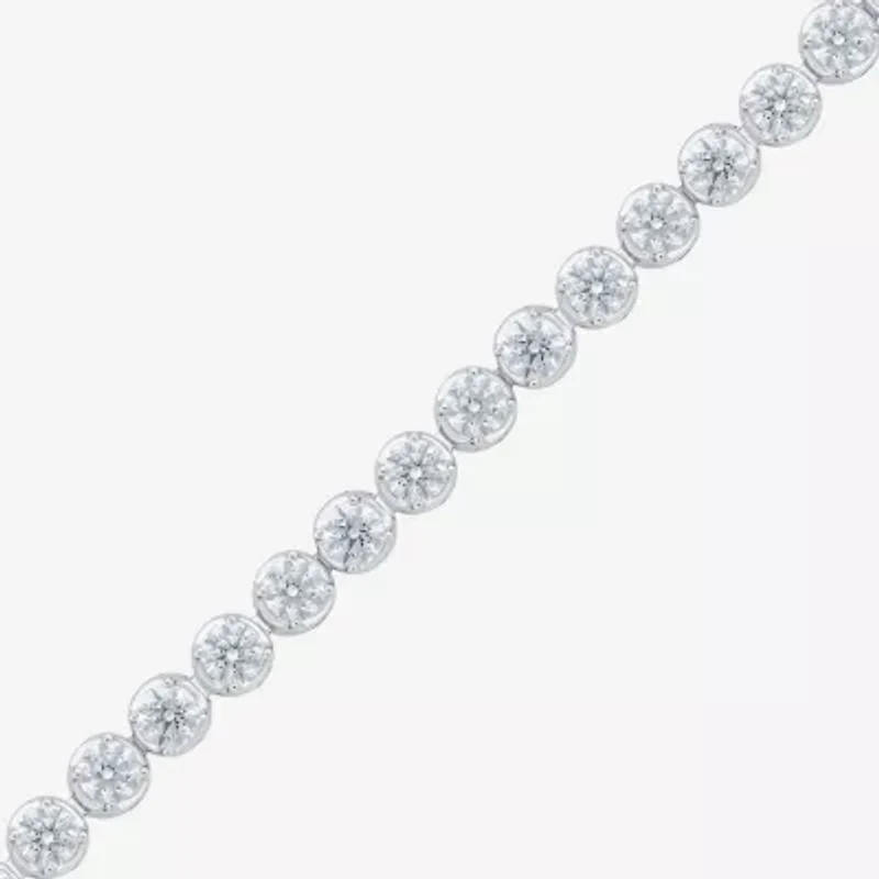 (F / Vs2) Womens 5 CT. T.W. Lab Grown White Diamond 10K Gold 7.25 Inch Tennis Bracelet