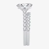 (H-I / SI1-SI2) Signature By Modern Bride Womens 2 1/2 CT. TW. Lab Grown White Diamond 14K Gold Oval Bridal Set