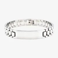 Mens Stainless Steel 8 Inch Solid Id Bracelet