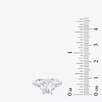 Enchanted Disney Fine Jewelry Cinderella (F / Si1) Womens 2 5/8 Ct. T.W. Lab Grown White Diamond 10K Gold Princess Side Stone Engagement Ring