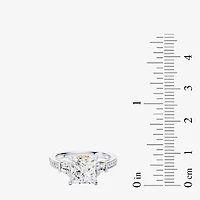 Enchanted Disney Fine Jewelry Belle (F / Si1) Womens 2 5/8 Ct. T.W. Lab Grown White Diamond 10K Gold Beauty and the Beast Princess Side Stone Engagement Ring