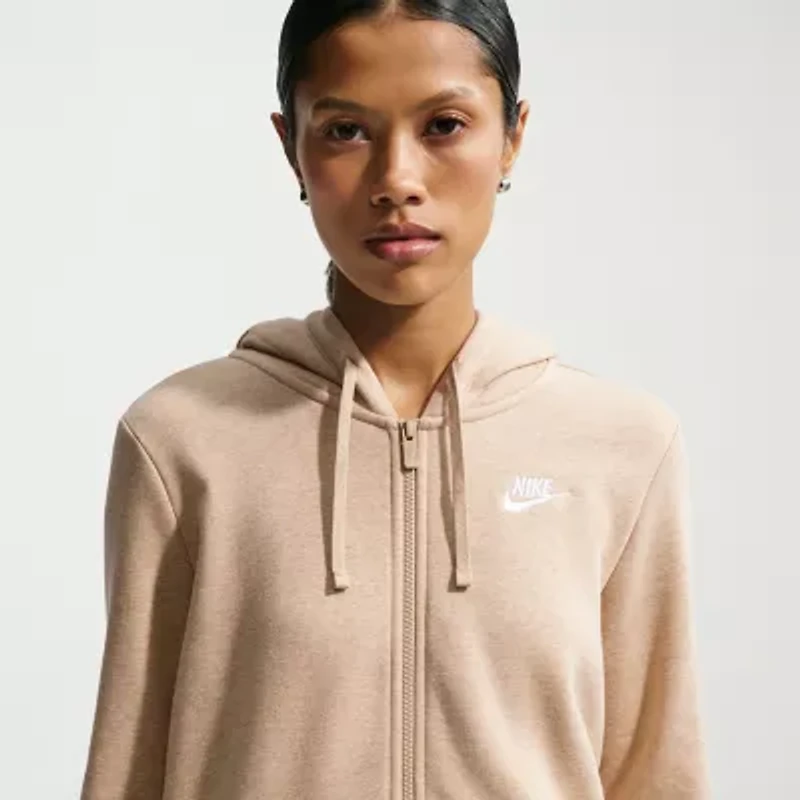 Nike Womens Long Sleeve Fleece Zipper Active Hoodie