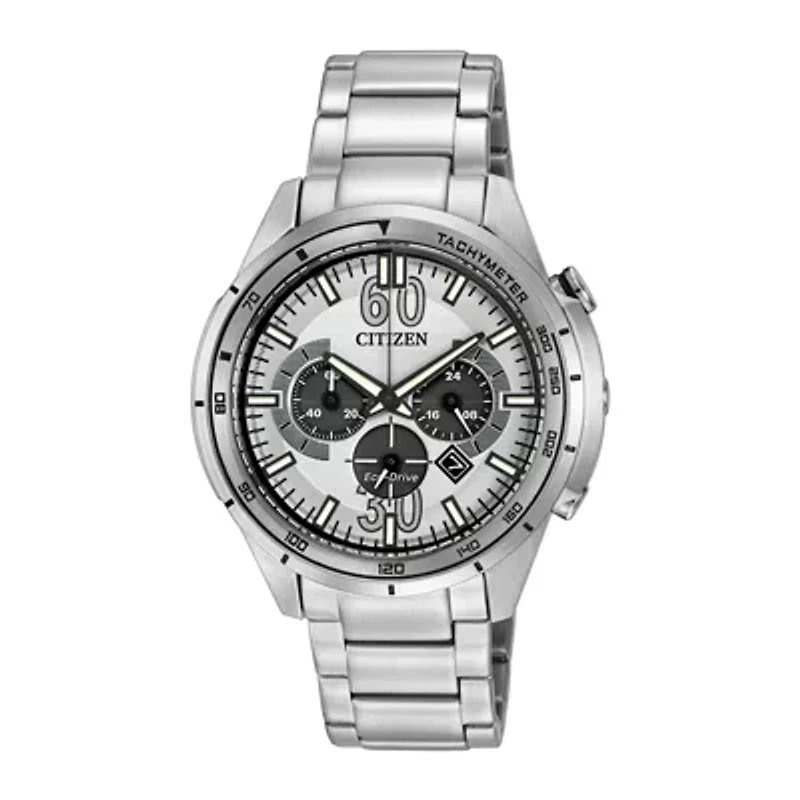 Drive from Citizen® Eco-Drive® Mens Stainless Steel Chronograph Watch CA4121-57A
