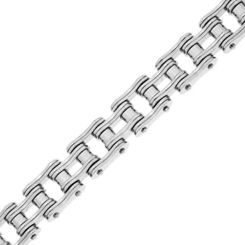 Mens Stainless Steel Motorcycle Bracelet