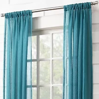 Lichtenberg Lola Rod Pocket Sheer Single Curtain Panel