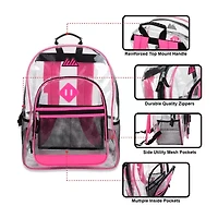 Summit Ridge Delux Clear Backpack With Mesh
