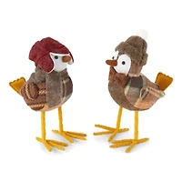 Layerings Autumn Market Birds Set of 2 Tabletop Decor