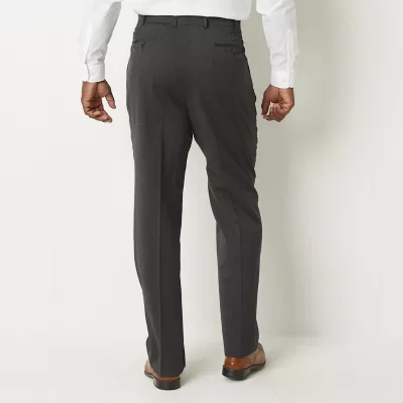 Stafford Coolmax All Season Ecomade Mens Big and Tall Classic Fit Flat Front Suit Pant