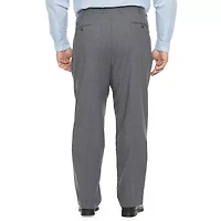 Stafford Super Wool Blend Mens Big and Tall Stretch Fabric Classic Fit Pleated Front Suit Pant