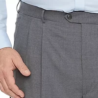 Stafford Super Wool Blend Mens Big and Tall Stretch Fabric Classic Fit Pleated Front Suit Pant