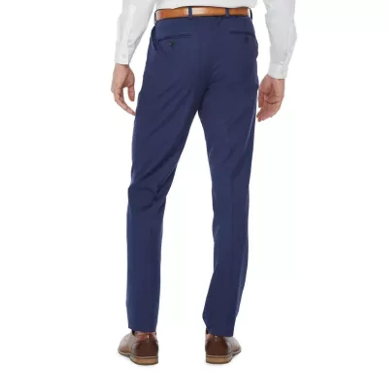 J. Ferrar Ultra Comfort Mens Big and Tall Classic Fit Flat Front Suit Pant