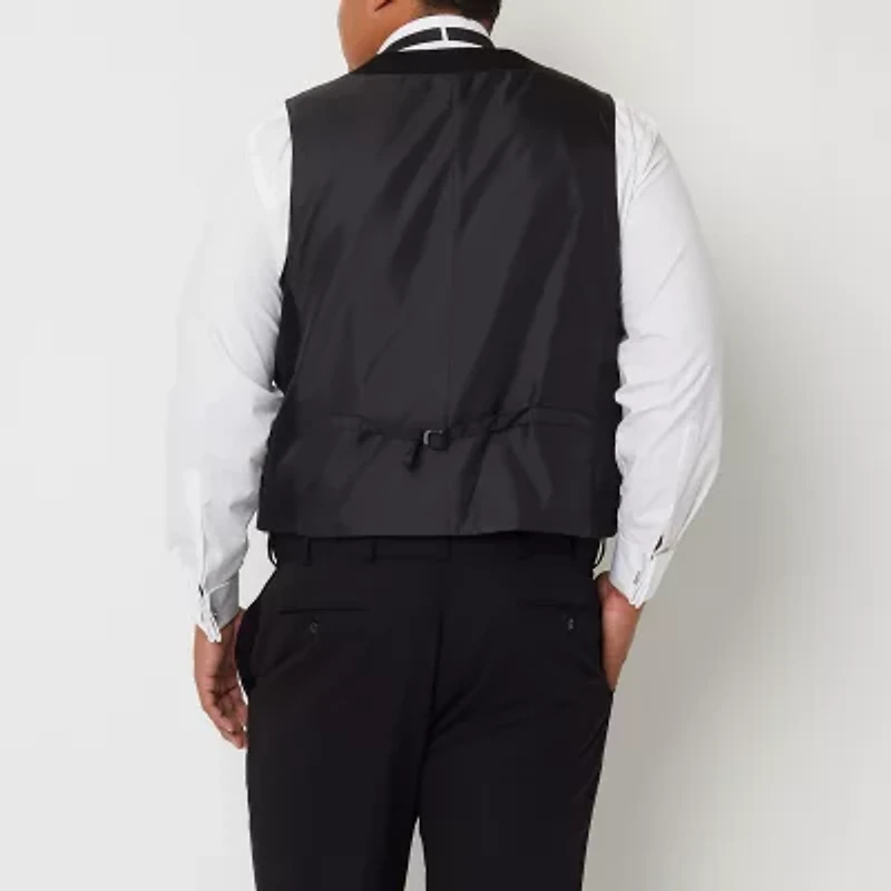 J. Ferrar Ultra Comfort Evening Edition Mens Big and Tall Regular Fit Tuxedo Vest