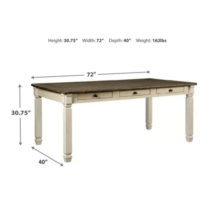 Signature Design by Ashley® Roanoke Rectangular Wood-Top Dining Table