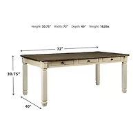Signature Design by Ashley® Roanoke Rectangular Wood-Top Dining Table