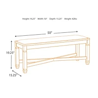 Signature Design by Ashley® Hilton Upholstered Dining Bench
