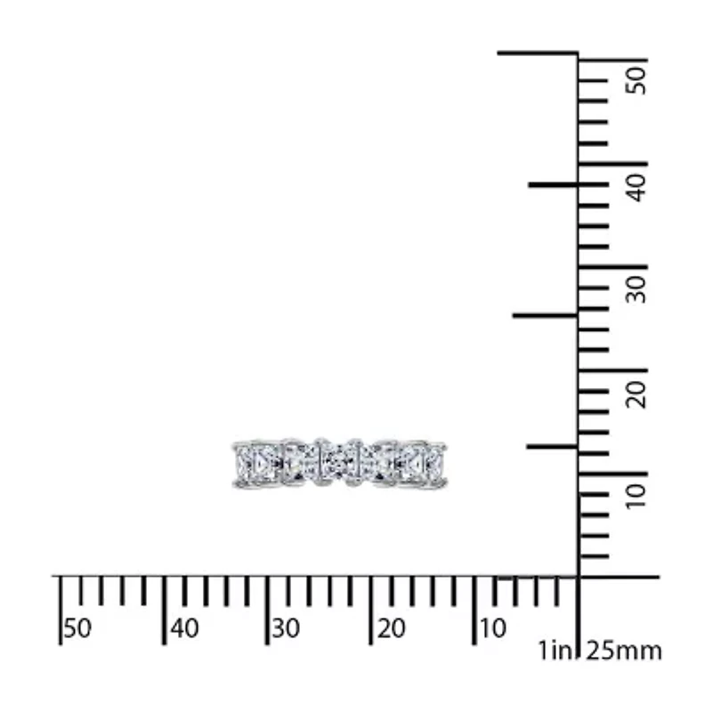 DiamonArt® Cubic Zirconia Sterling Silver 7-Stone Ring