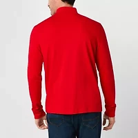 St. John's Bay Interlock Mens Long Sleeve Mock Neck Top