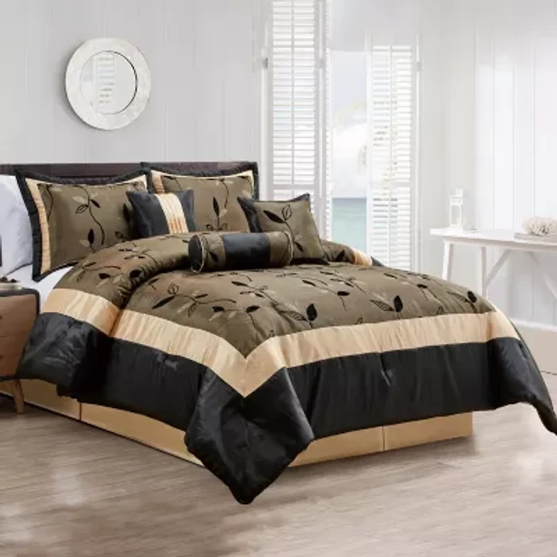 Stratford Park Astrid 7-pc. Geometric Midweight Comforter Set