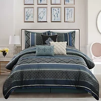 Stratford Park Amina 7-pc. Geometric Midweight Comforter Set