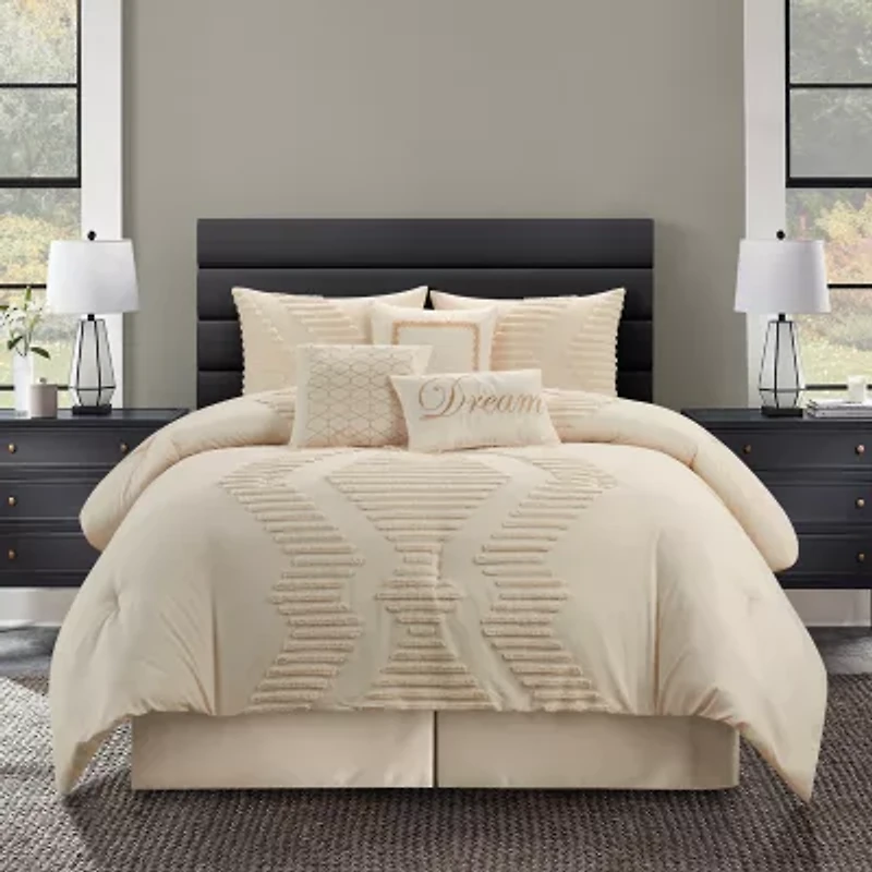 Stratford Park Eloise 7-pc. Geometric Midweight Comforter Set