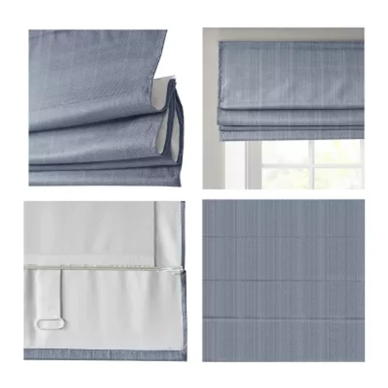 Madison Park Colm Energy Saving Cordless Room Darkening Roman Shade
