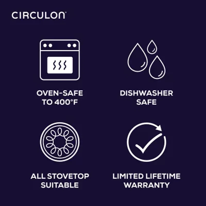 Circulon A1 Series with ScratchDefense 8-qt. Stockpot with Lid