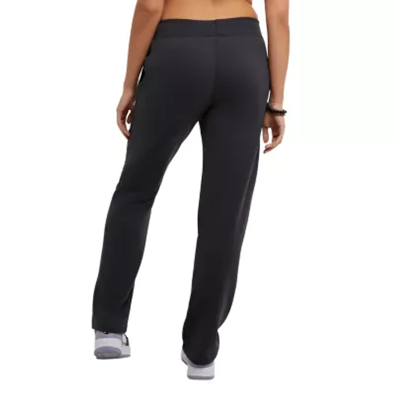 Champion Powerblend Womens Straight Mid Rise Fleece Sweatpant