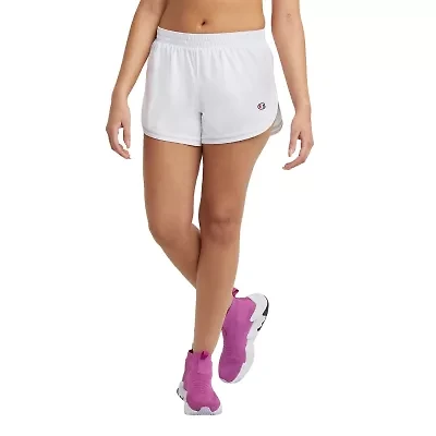 Champion Juniors Womens Mid Rise Moisture Wicking Running Short
