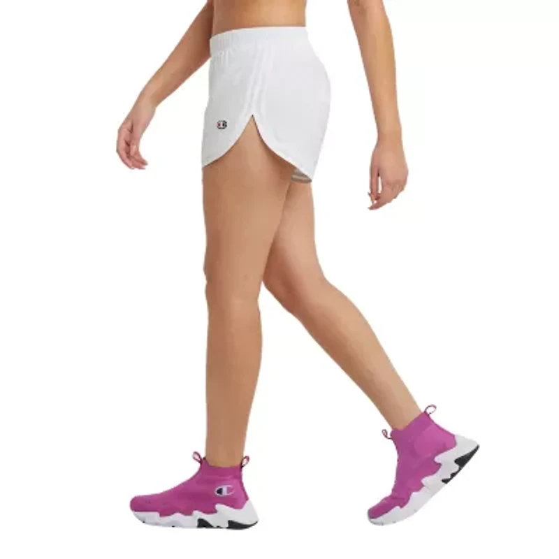 Champion Juniors Womens Mid Rise Moisture Wicking Running Short