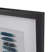 INK+IVY Cerulean Stones Agate Framed Shadow Box Art