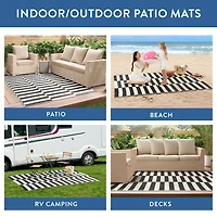 Patio Armor By Surefit Marcio Weather Resistant Outdoor Rectanglular Area Rug
