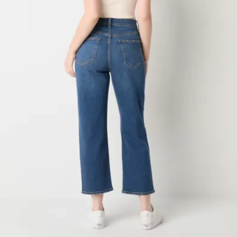 Arizona Womens Juniors Highest Rise Straight Leg Jean