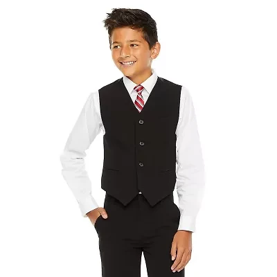 Van Heusen Little & Big Kid Boys Long Sleeve Point Collar Shirt + Tie Set