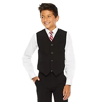 Van Heusen Little & Big Kid Boys Long Sleeve Point Collar Shirt + Tie Set